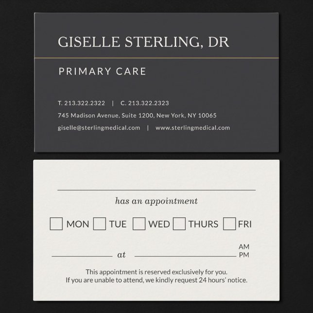 Modern Doctor Office Appointment Reminder Card (Creator Uploaded)