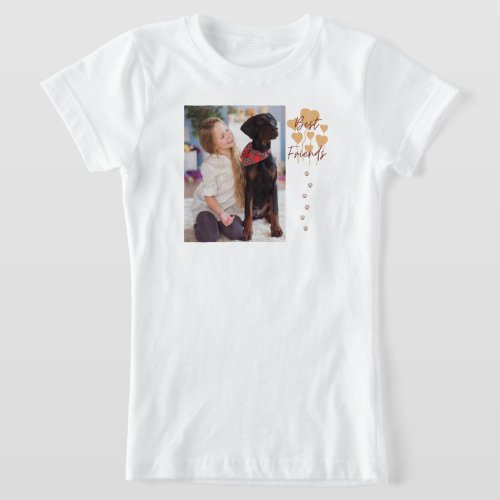 Modern Dog Lover Single Photo T_Shirt