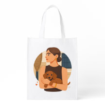 Modern Dog Mom Aesthetic With Cute Puppy