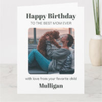 Modern Dog Mom Birthday Pet Simple Custom Photo