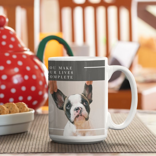 Modern Dog Photo | Dog Quote  Coffee Mug (Creator Uploaded)
