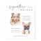Modern Dog Signature Drinks Wedding Pet Bar Sign