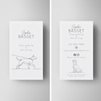 Modern Dog Walking, Pet Sitting Minimalist