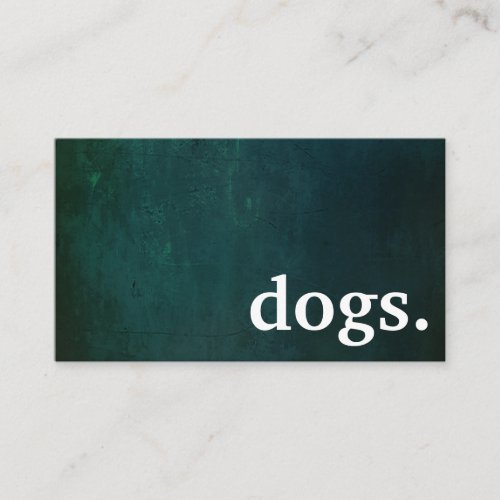 Modern dogs loyalty punch card