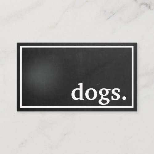 Modern dogs loyalty punch card