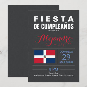 Modern: Dominican Republic Party Invitation