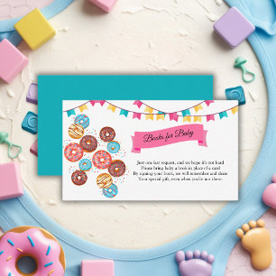 Modern Donut Baby Sprinkles Baby Shower Enclosure Card