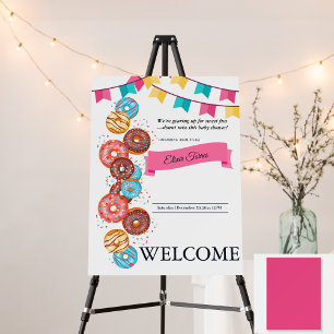 Modern Donut Baby Sprinkles Baby Shower Foam Board