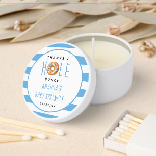 Modern Donut Boys Baby Shower Sprinkle Mini Candle Favors