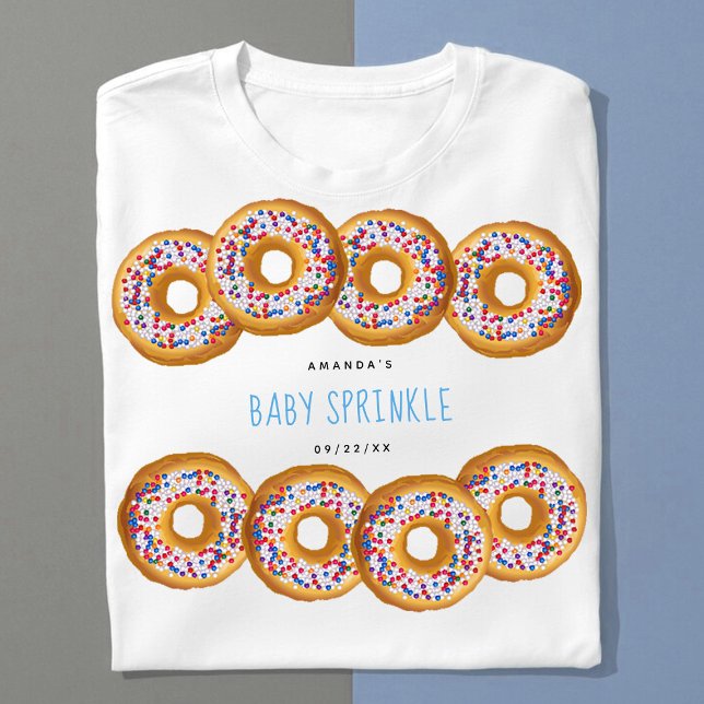 Modern Donut Boys Baby Shower Sprinkle T-Shirt (Creator Uploaded)