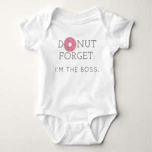 Modern Donut Forget Baby bodysuit one-piece