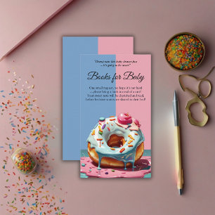 Modern Donut Sprinkles Gender Neutral Baby Shower Enclosure Card