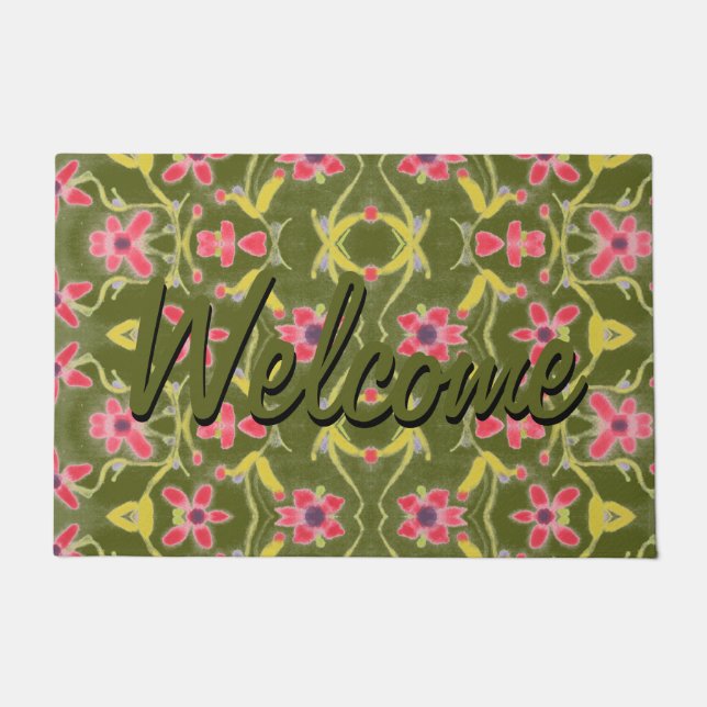 Modern Door Mat With A Pretty Pattern (Front)