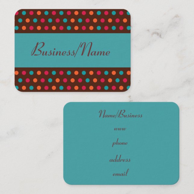 Modern Dot Business Card (Front/Back)