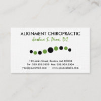 Modern Dots Chiropractic Business Card