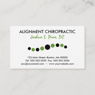 Modern Dots Chiropractic Business Card