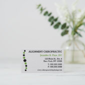 Modern Dots Chiropractic Business Card (Standing Front)