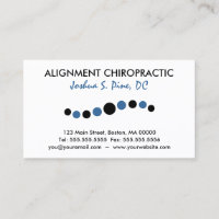 Modern Dots Chiropractic Business Cards