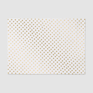 Modern Dots Pattern On White Background Tissue Paper