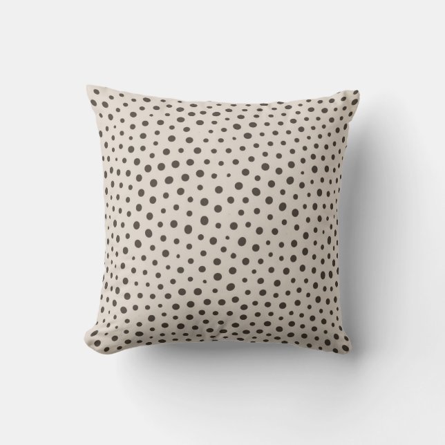Modern Dots Pattern Throw Pillow (Front)