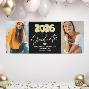 Modern Double Graduation 2026 Photo Banner