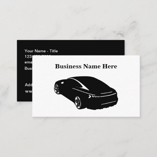 Modern Double Side Automotive Business Card Design