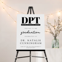 Modern DPT Doctor of Physical Therapy Welcome Sign