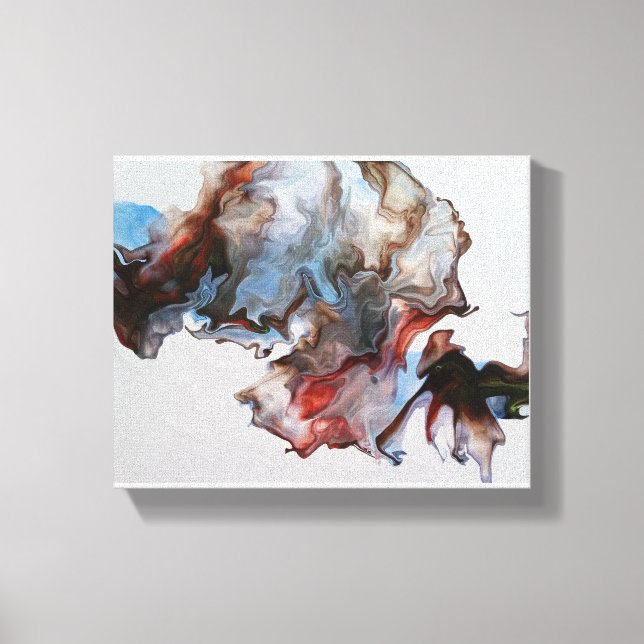 Modern, Dramatic Acrylic Abstract Canvas Print (Front)