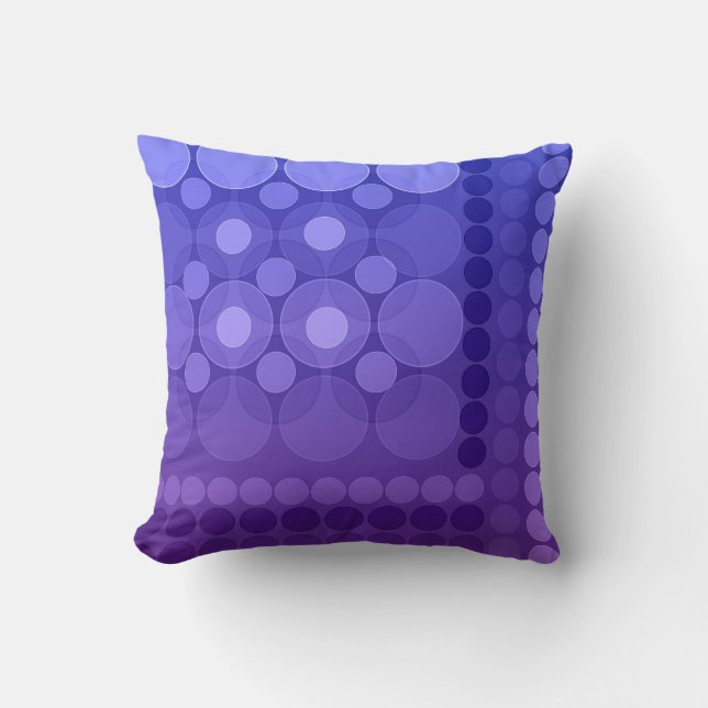 Modern Dream Bubbles Purple Cushions (Front)