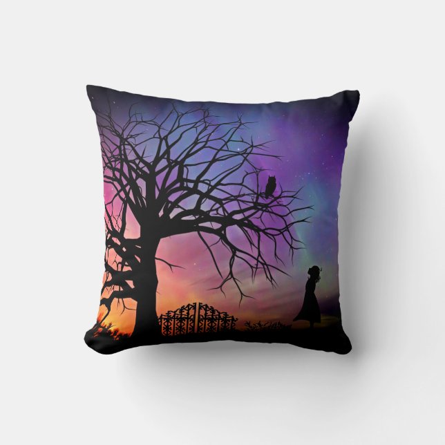 Modern Dream Tree Pillow (Front)