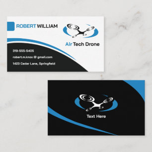Modern Drone Services Operator Photography Business Card