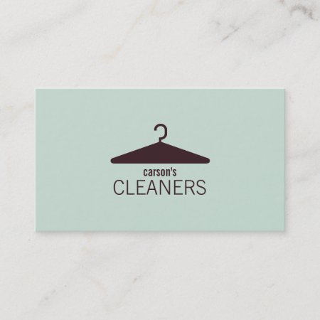 Modern Dry Cleaning Business Card