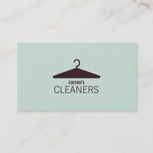 Customizable Modern Dry Cleaning Business Card