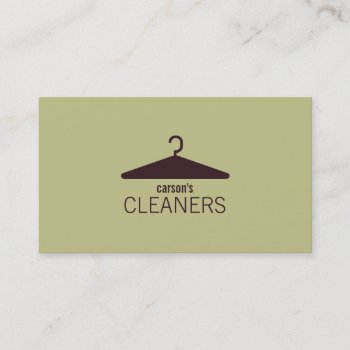 Modern Dry Cleaning Business Card by orange_pulp at Zazzle