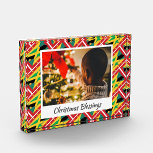Modern DUAL JAMAICA GRENADA Christmas Keepsake Photo Block