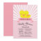 Modern Duck Twin Girl Baby Shower Invitation
