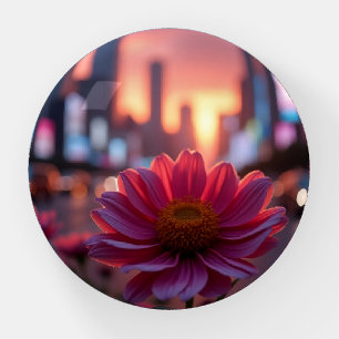 Modern Dusk Daisies Paperweight