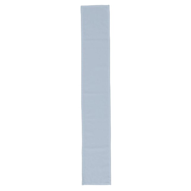 Modern Dusty Blue Elegant Wedding Simple Long Table Runner (Front)