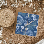 Modern Dusty Blue Wildflower Pattern Wrapping Paper Sheets<br><div class="desc">Dusty blue wildflower elements arranged in an all over pattern. Original watercolor artwork from the studio. Great for weddings,  anniversaries,  birthdays and more. Please see other items in this unique wedding collection.</div>