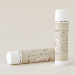 Modern Dusty Pink Rose Wedding Lip Balm
