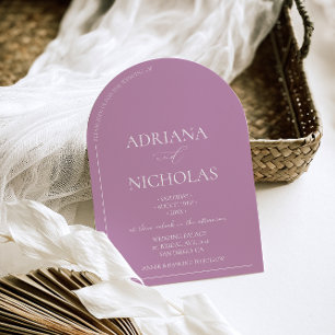 Modern Dusty Pink Wedding  Invitation