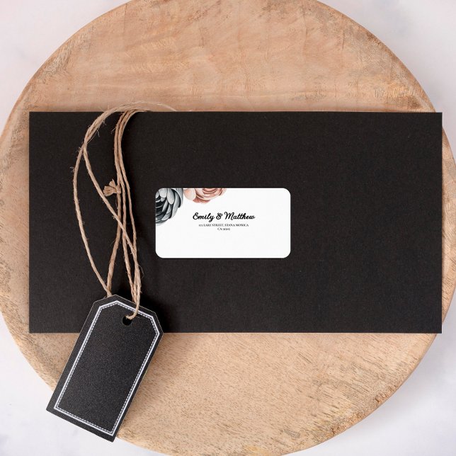 Modern Dusty Rose Designer Return Address Labels (Creator Uploaded)