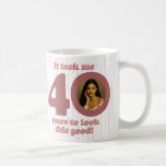 Modern Dusty Rose Fabulous 40th Birthday Women Coffee Mug<br><div class="desc">Beautiful invitations and stationery for special occasions and festivals are available in both physical and digital formats. We can extend any design into matching items such as RSVP cards,  labels,  envelopes,  and more. Customization is available upon request. Looking forward to hearing from you!</div>