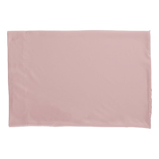 Modern dusty rose pink Solid Color Pillow Case (Front)