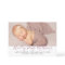 Modern Dusty Rose Script Baby Girl Photo Birth