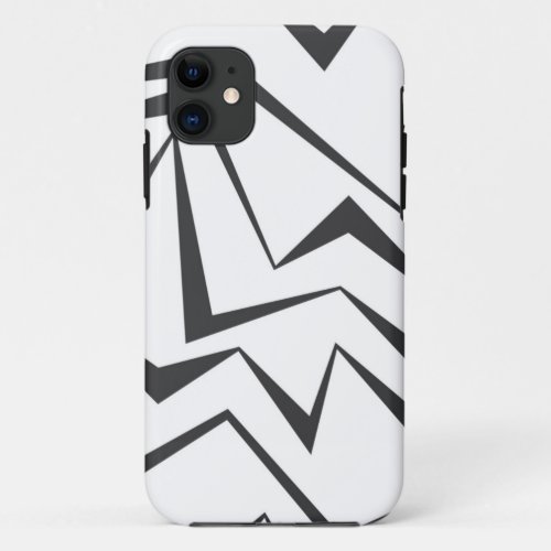 Modern dynamic simple bold abstract graphic art iPhone 11 case