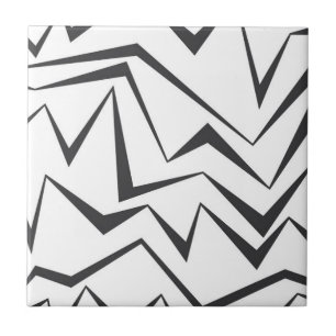 Modern, dynamic, simple, bold abstract graphic art ceramic tile