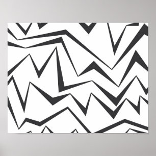 Modern, dynamic, simple, bold abstract graphic art poster