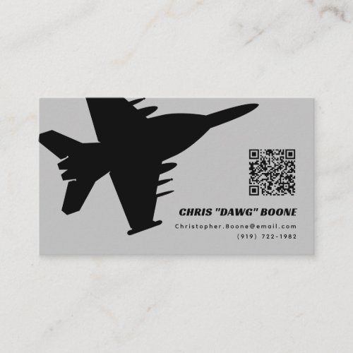 Modern EA_18G Growler Fighter Jet Business Card