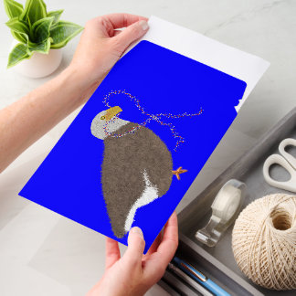Modern eagle with red white and blue heart envelope mailers
